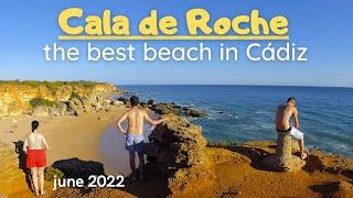 Best beach of Cadiz - La Cala de Roche, Conil de la Frontera. 4K Walk tour. Spain