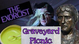 Gravesite of EXORCIST Priest Jason Miller!  Graveyard Picnic EP. 30