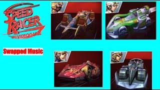 Swapped Music Speed Racer The Videogame (DS) All Characters And Cars