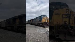 CSX B769 Tanker Train from Lodi, Ohio 9/7/2024 #csx #railroad #train #shorts #tanker #csxrailroad