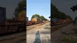 DPU on CSX I135 Intermodal Double Stack Train from Sterling, Ohio 8/19/2023 #railfan #csx #railroad