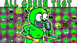 ALL GREEN TEST | FNF Character Test | Gameplay VS Playground