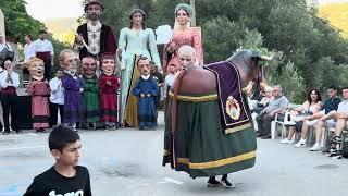 Passada de gegants, cabeçuts i bou · Festes del Carrer Viserta de Monistrol de Montserrat (14/07/24)