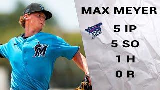 Max Meyer AA Pro Debut: EVERY BATTER FACED.