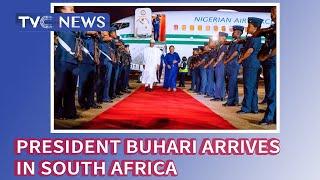 President Buhari Arrives In South Africa