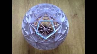 sliceform - papercraft - kusudama - 31 great circles - tutorial - dutchpapergirl