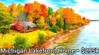 Michigan Waterfront Property For Sale | Lakefront Homes For Sale | $295k | Michigan Lake Cottage