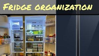 FRIDGE ORGANIZATION | HOW TO ORGANIZE SIDE BY SIDE REFRIGERATOR |  FRIDGE ORGANIZATION IDEAS