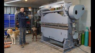 Setting up a 25 ton press brake