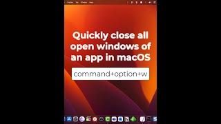 How to Quickly Close All Open Windows in macOS Ventura