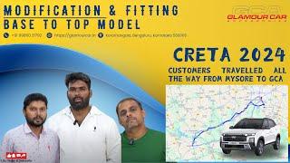 CRETA 2024 FROM MYSORE TO MODIFY FROM BASE TO TOP MODEL WITH GENUINE ACCESSORIES IN BANGALORE