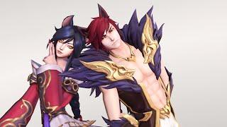 【MMD】Umbrella Remix (Sett and Ahri)【60fps】