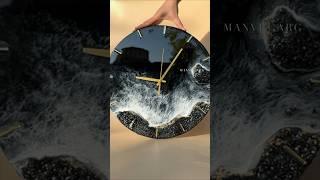 14 inch wall clock #ocean #wallclock #homedecor #resinart