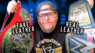 Real Leather Replica Belt vs. Stock WWE Replica Belt