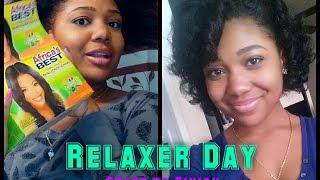 Relaxer Day | 16 Weeks Post | ROLLER SET Curls Using LottaBody