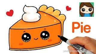 How to Draw a Slice of Pie Cute and Easy