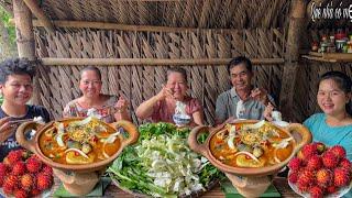 Cá Tra Nấu Lẩu Chao, Nấm Rơm | Món Ngon Miền Tây Quê Nhà || Hometown meal