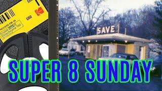 Super 8 Sunday / 1970s "SAVE" Gas Station Americana / Showcasing This Small Movie Film Format