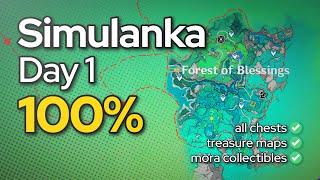 Simulanka Day 1 | Forest of Blessings | 100% Exploration Guide - 4.8