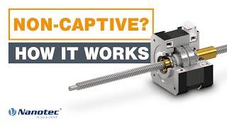 Non-Captive Linear Actuator Animation - Nanotec