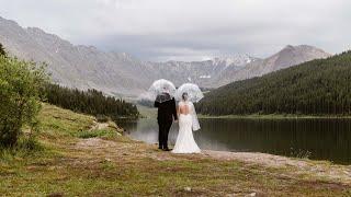 Moody Mountain Elopement in the Rain - Breckenridge Colorado Elopement Video