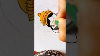 Very Easy Maa Brahmcharini Mandala #art #drawing #2023 #navratri #artist #love #drawingtutorial