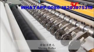 toilet paper jumbo roll slitting rewinding machine