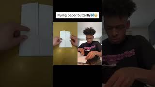 Flying paper butterfly