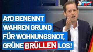 AfD benennt wahren Grund für Wohnungsnot – Grüne drehen durch! - Roger Beckamp - AfD-Fraktion