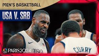 Team USA ESCAPES with semifinal win over Serbia behind Curry, LeBron | Paris Olympics | NBC Sports