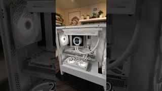 CLEAN White NZXT H5 Flow RGB Build... #pc #pcgaming #gamingpc #pcbuild