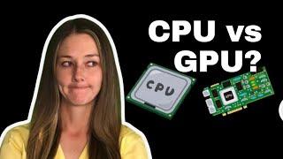 CPU vs GPU: What's the difference? #nvidia #ryzen #intel #radeon #rtx #GeForce #4090 #i7 #i5 #AI #ML