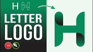 Logo Design in CorelDraw How to Make Letter h Logo - Graphic Design Tutorial for Experts & Beginners