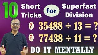 Divide Mentally II 10 Short Tricks II Divide 237016 by 13 Orally II Fast Calculation Trick for Quant