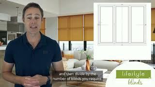 How to MEASURE for Bifold Door ROLLER BLINDS (motorised and cordless)