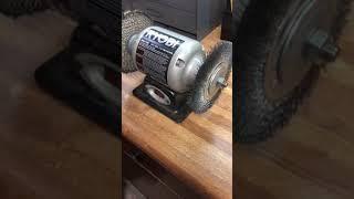 Bench Grinder Set-Up with Wire Wheel and Polishing Wheel - CHEAP!