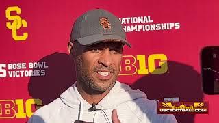 USC defensive coordinator D'Anton Lynn discusses Michigan defeat, Bear Alexander redshirt