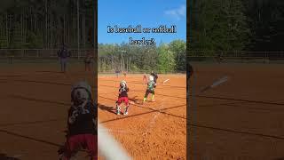 which one is harder and why? #softball #baseball #ytshort #shorts