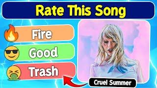 Rate The Song | Taylor Swift's Viral Hits | Hard Challenge for Real Swifties