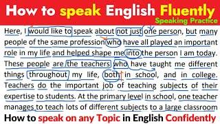 How to Speak in English || English Speaking Practice || How to speak English Fluently