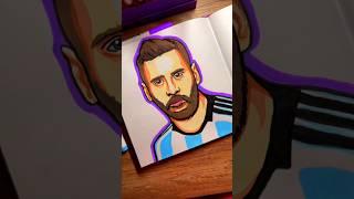 Turn Messi into Art with AR Drawing     ||  #drawing #art #football #messi #foryou