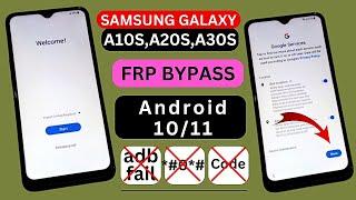 Samsung A10s,A20s,A30s FRP Bypass Android 10/11 | Google Account Unlock/FRP Unlock Without PC 2024