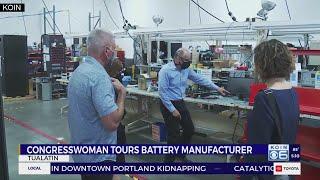 Bonamici tours ZincFive battery manufacturer