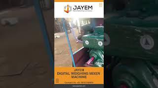 Jayem Digital weighing mixer machine for #construction