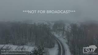 04-02-18 Chalfont PA Aerial view and Road Conditions during Winter Storm this morning