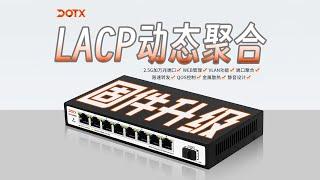 支持LACP的網管型二層交換機到手不到348？/DOTX(DX-5009N)8 口2.5G+萬兆 SFP+交換機支持LACP 動態鏈路聚合/GPON 貓棒秒識別(諾基亞/阿爾卡特/華為/ODI))