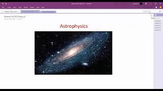 IGCSE Edexcel Physics - Astrophysics