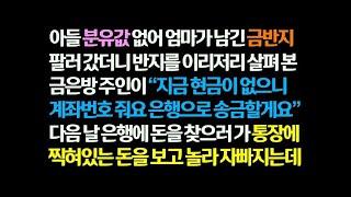 감동사연 아들 분유값 없어 엄마가 남긴 금반지 팔러 갔더니 송금하겠다는 금은방 사장님  다음날 은행에 가 통장에 찍힌 돈을 보고 놀라 자빠지는데  신청사연 썰사연