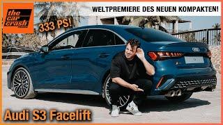 Audi S3 Facelift im Test (2024) Weltpremiere des NEUEN Kompakten! Review | Preis | Limousine | POV