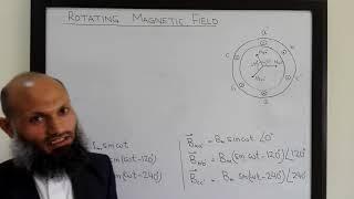 EE213 - 32 - Rotating magnetic field - analytical approach , speed and direction of rotation